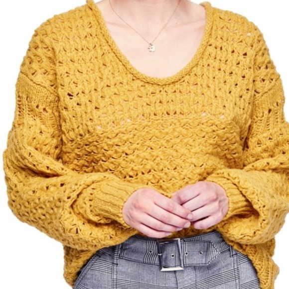 Free People – Crashing Waves Pullover Large HP!! - Picture 2 of 8